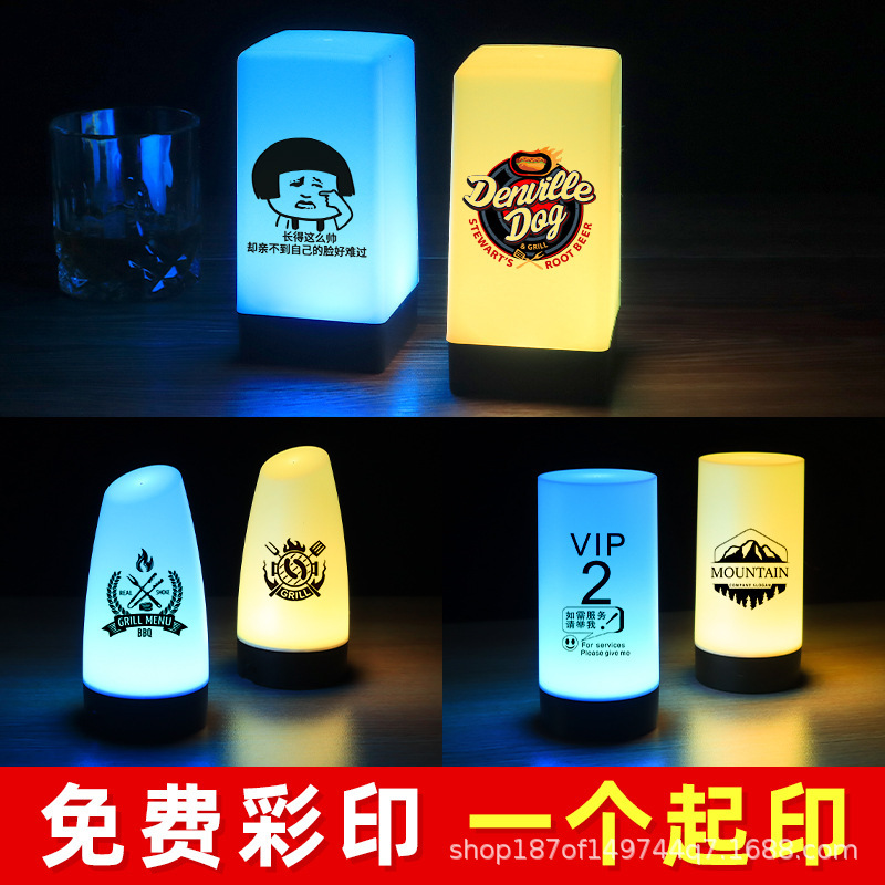 led rechargeable bar desk lamp clear bar desktop number table lamp script killing lamp decorative creative atmosphere lamp nightlight