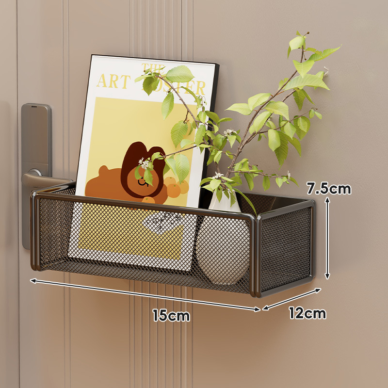 磁気フック玄関ドア傘収納ボックスドア後部収納ラック靴ラックバッグコートティッシュペーパー壁掛けラック