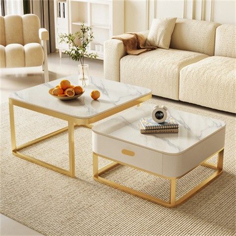 70 스노우 마운틴 화이트 + 60 스노우 마운틴 화이트 + 화이트 캐비닛 골드 다리