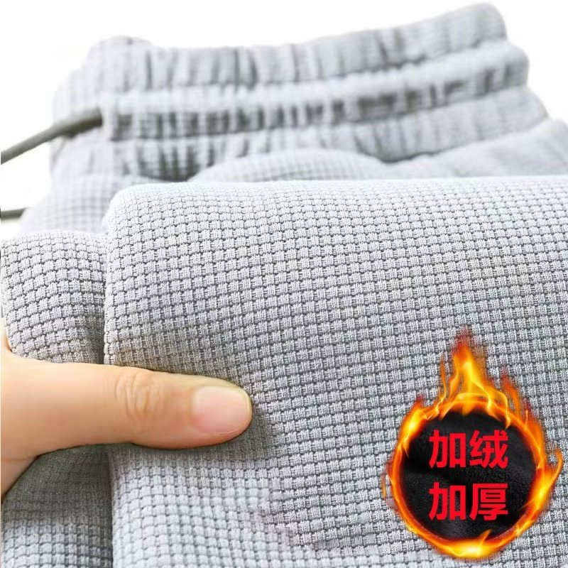 Pantalones casuales a juego para hombres pantalones casuales rectos sueltos para hombres 2024 pantalones atados al tobillo para hombres de moda