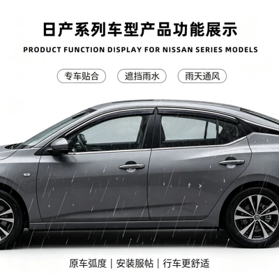 Rain shield series vehicles: new injection-molded sun