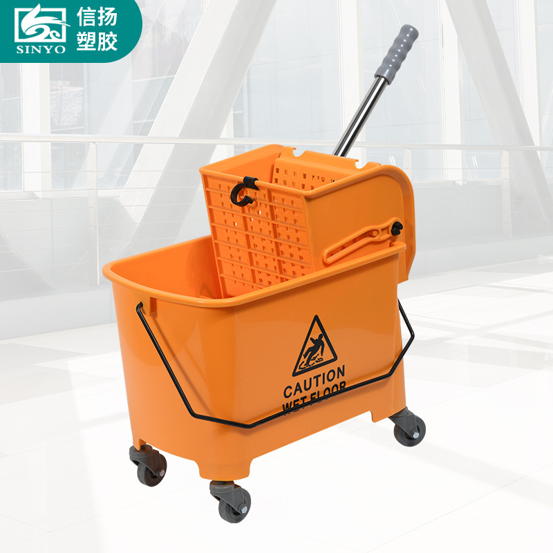 Commercial single barrel water squeezing truck 20L washing mop squeezing bucket squeezing mop squeezing bucket squeezing mop squeezing bucket Commercial single barrel water squeezing truck 20L washing mop squeezing bucket squeezing mop squeezing bucket squeezing mop squeezing bucket