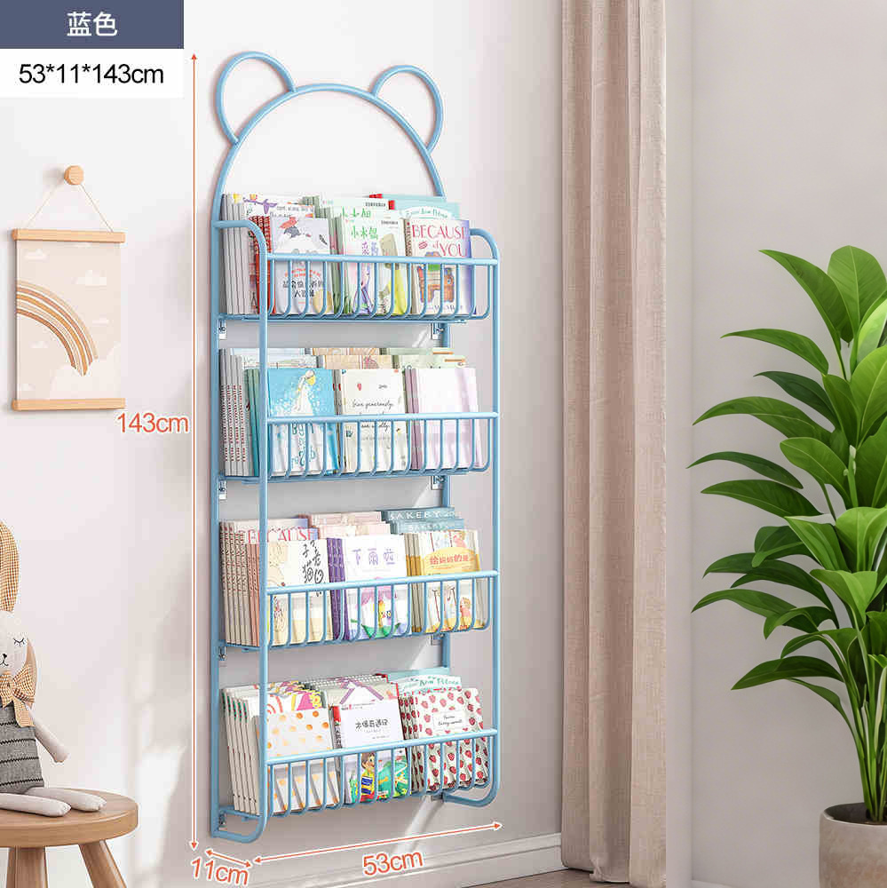 Estante detrás de la puerta Estantería ultrafina de hierro forjado de piso a techo para niños con espacio de pared simple y extremadamente estrecho Gabinete de almacenamiento doméstico montado en la pared