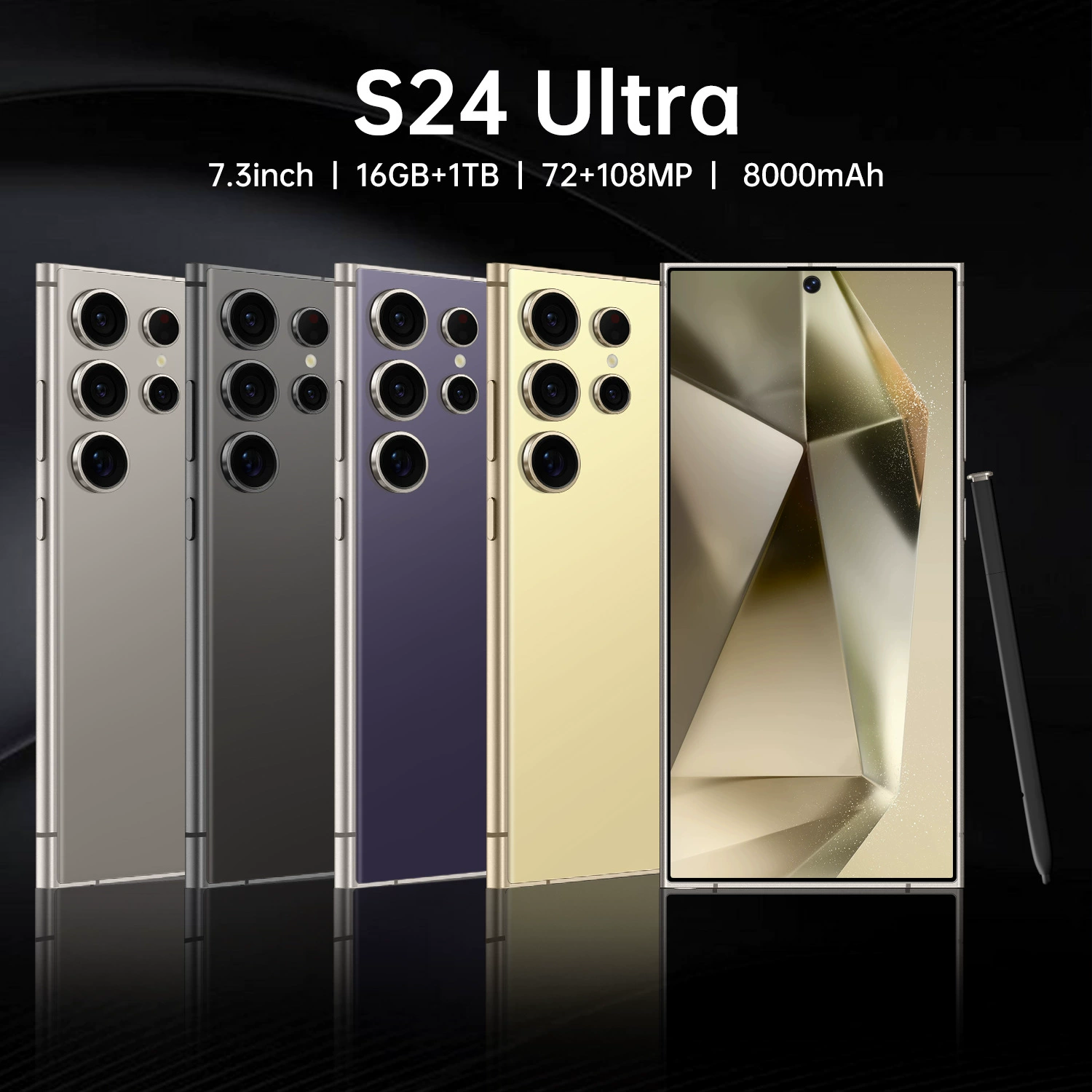 Смартфон S24 Ultra, 7,3-дюймовый дисплей, 64 ГБ, 4G