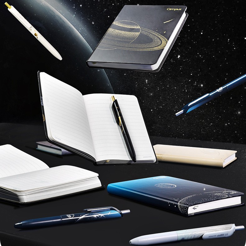 kokuyo国誉无线装订天文学硬面本加厚星球学生用横线精装笔记本子