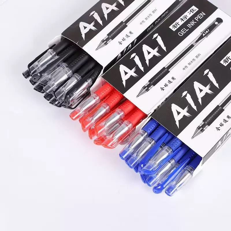 Estudiantes y maestros especiales corrección de tareas bolígrafo rojo tinta continua funda adhesiva suave de alto valor visual de secado rápido bolígrafo neutro image 20