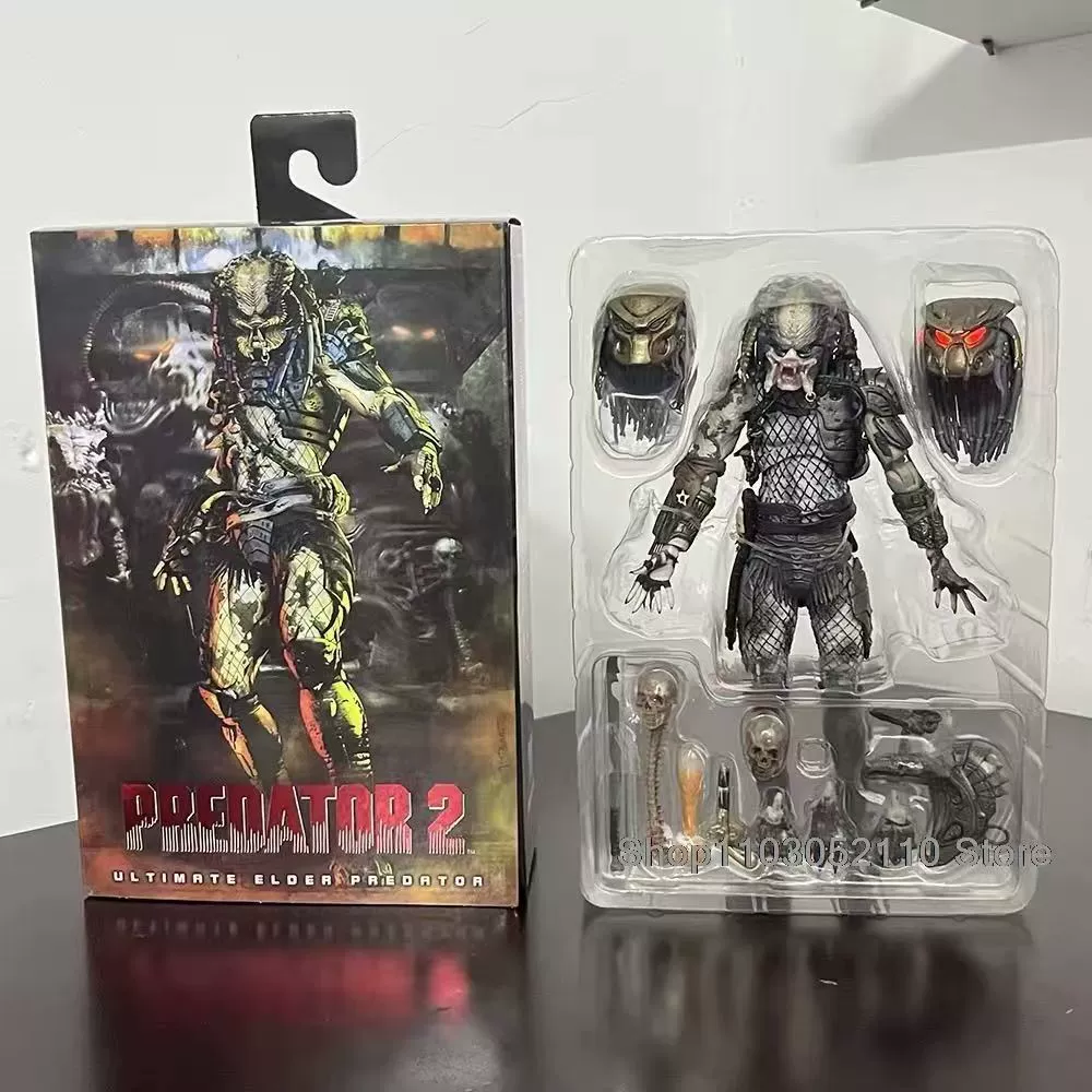 NECA Predator 2 Predator Leader Grayback Elder 7-дюймовая подвижная фигурка модель