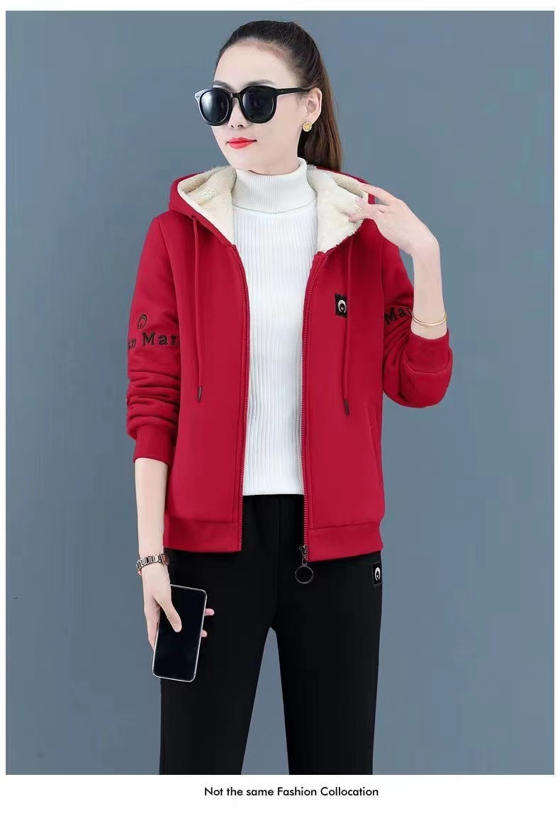 Damen Samt Trainingsanzug Set Für Damen Herbst Winter Zweiteiler_voghion.com