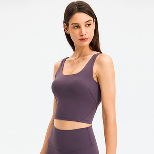 merillat merillat Spring and Summer New Yoga Vest with Chest Pad Beauty Back Fitness Running Sports Top