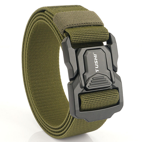 men's metal fast elastic belt with clasp