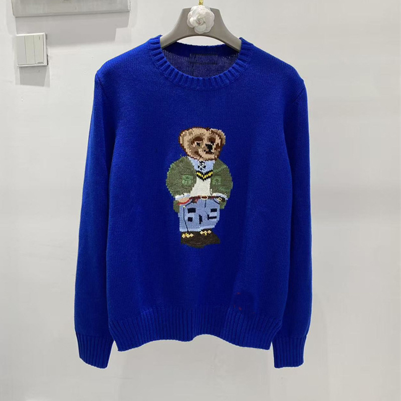 Bright blue bear