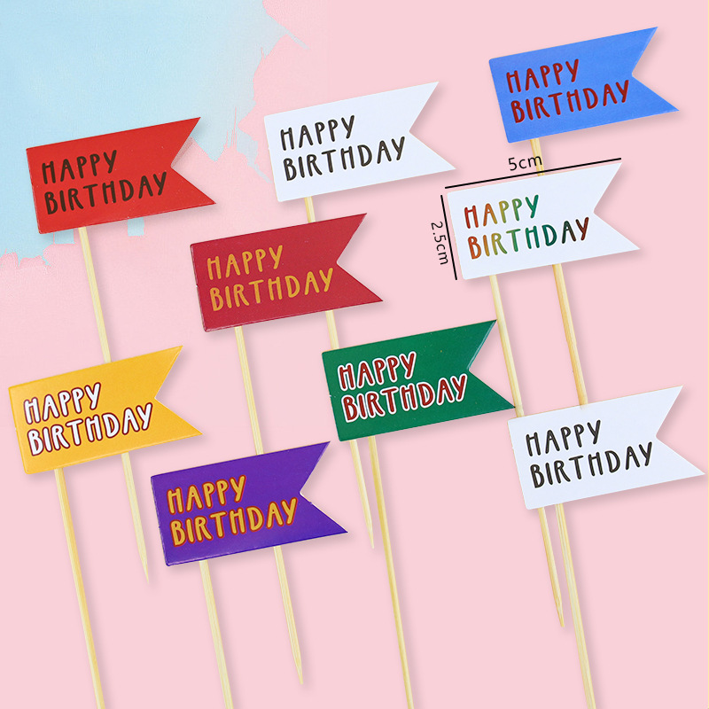 Celebritad en línea ins amor osos decoración de pastel de bandera dibujos animados HBD niños feliz cumpleaños postre vestido plugin