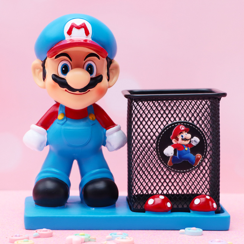 Douyin venta caliente red tela tela portalápices resina creativa decoración de escritorio caja de almacenamiento suministros para estudiantes regalos para niños