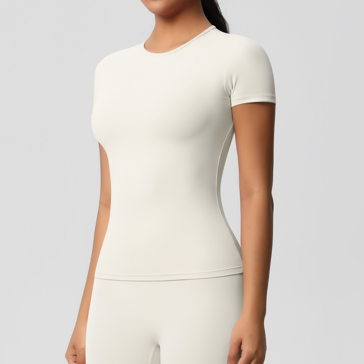 95g Weight Short Sleeve Sleeve Length Nylon, Spandex Fabric Type Regular Top Length T-shirt Tops Type Fitness, Yoga, Running Occasion Round Neck Neckline Solid Color Pattern Sport Style Style S, XL Size Sport Style Solid Color Nylon Spandex Round Neck Active Tops T-shirt 33