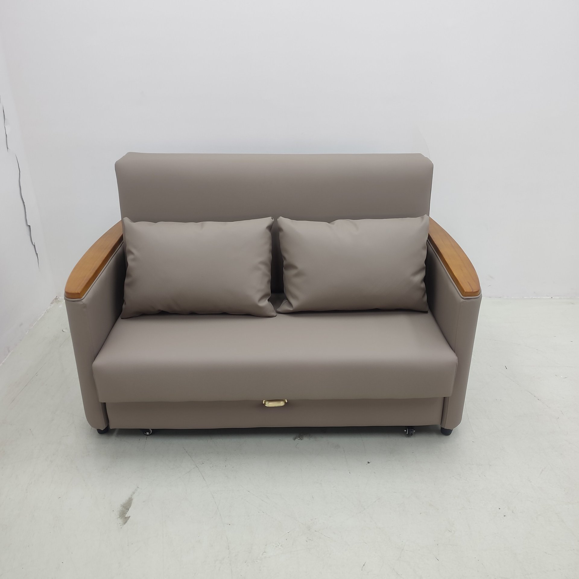Sofá cama plegable multifuncional de estilo minimalista moderno, silla de acompañamiento médico, diseño de almacenamiento de exportación de hotel