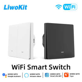 涂鸦WiFi智能墙壁开关86型欧规翘板式全屋智能app定时Alexa语音