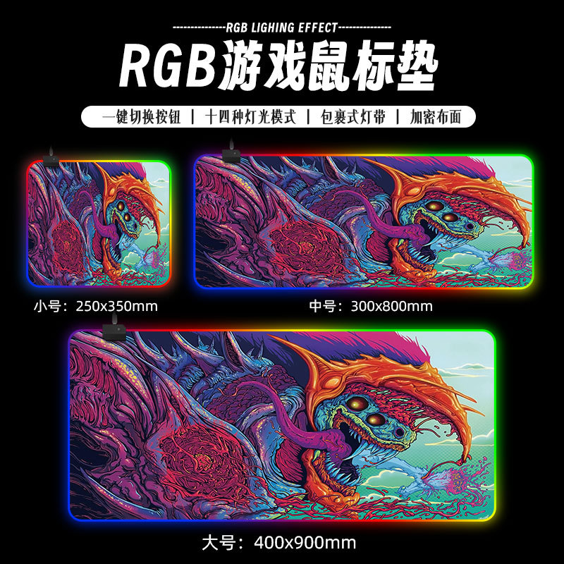 Alfombrilla de Ratón RGB – Mouse Pad Gamer con Memoria de Apagado