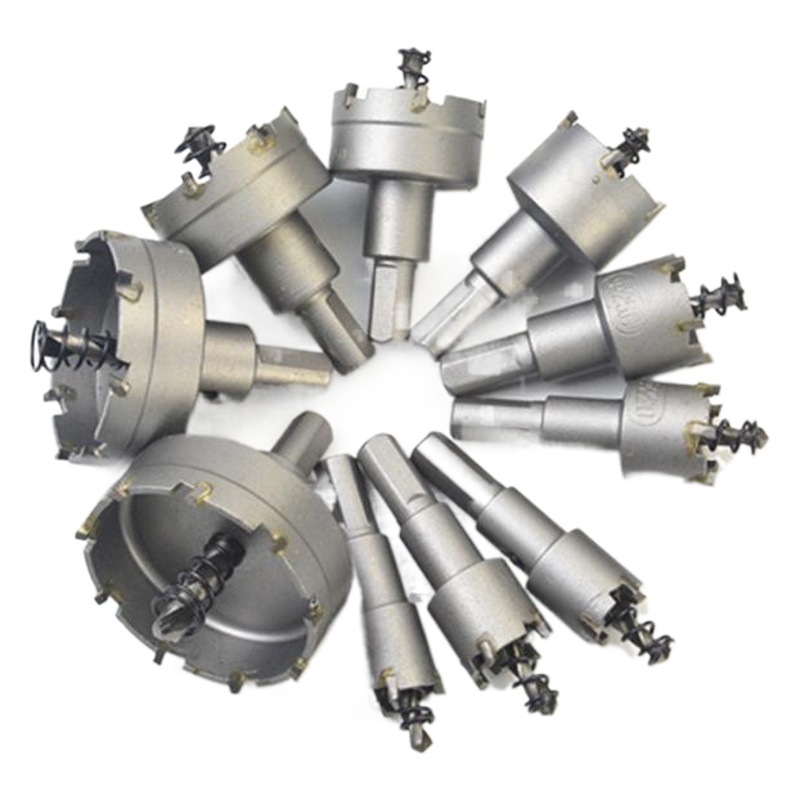 10 Unid aleación dura abridor de agujero traje de acero inoxidable escariador de acero de alta velocidad gruesa placa de hierro de aluminio perforación de apertura