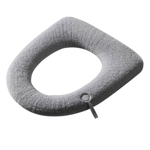 Thickened toilet seat toilet seat cover winter household cushion sticker autumn and winter style universal plush toilet seat for all seasons