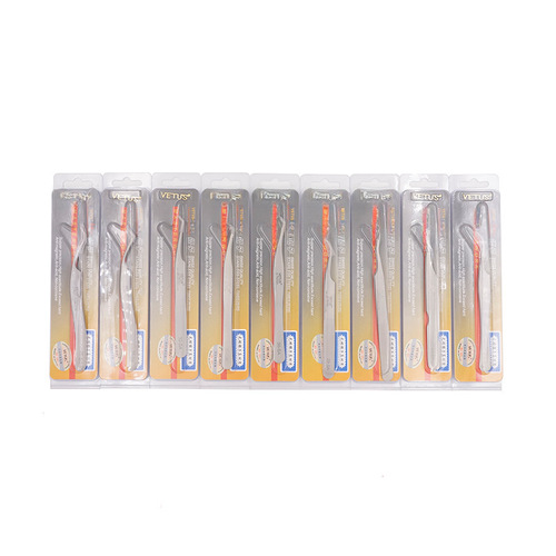 VETUS curved hooks 5A-SA, 5B-SA, 6A-SA, 7-SA high-precision stainless steel eyelash tweezers