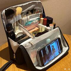 折叠化妆包女2025新款大容量便携式旅行化妆品收纳袋手提化妆刷包