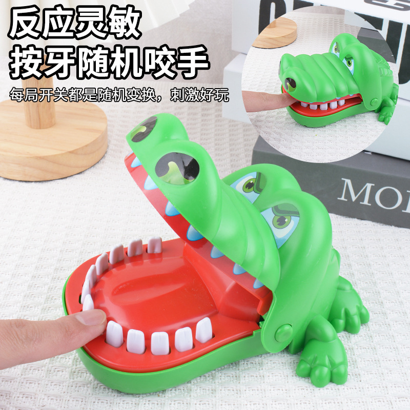 Cocodrilo gigante muerde dedos para padres e hijos juguetes boca extracción de dientes de dientes interactivos regalos para niños al por mayor