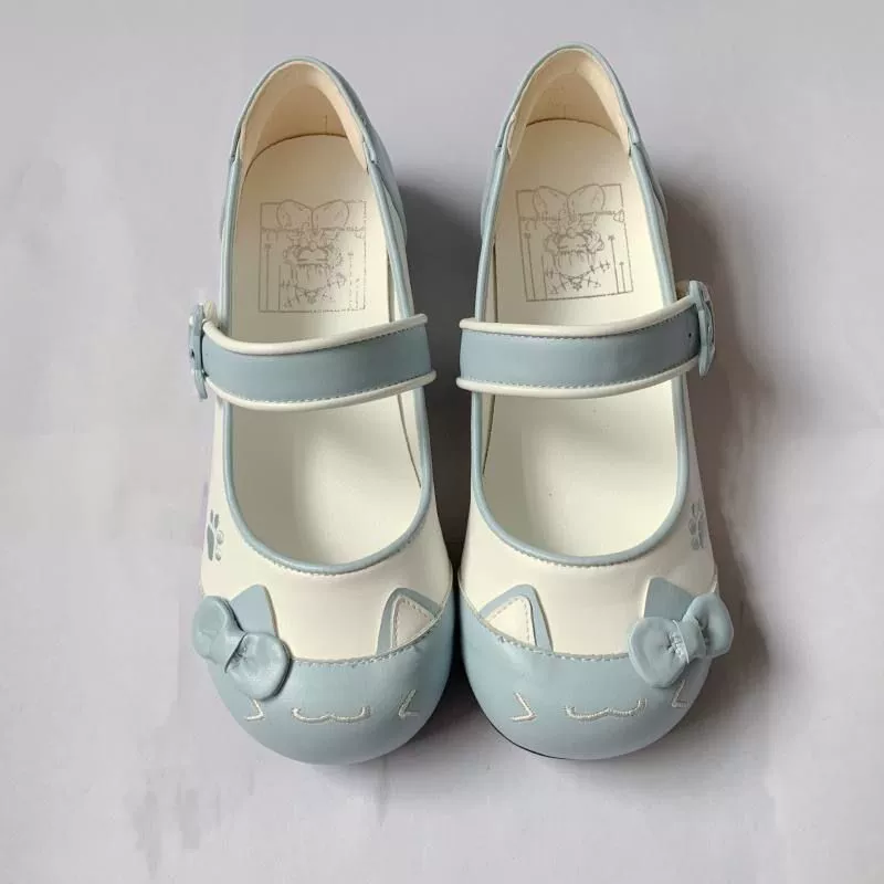 Фантазийно-сказочный кот JK пятно кота голова, многоцветные indoor shoes comfortable string color cute flat big toe shoes student shoes
