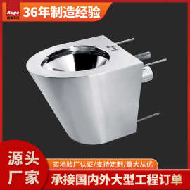 工厂直销304/316不锈钢挂墙马桶医院适用大口径马桶座便器批发