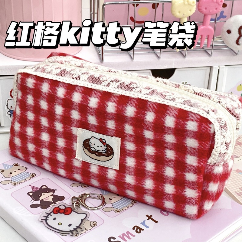日本製レースプリントkt鉛筆バッグインデザイン高価値文具バッグ女子学生大容量鉛筆バッグ|undefined
