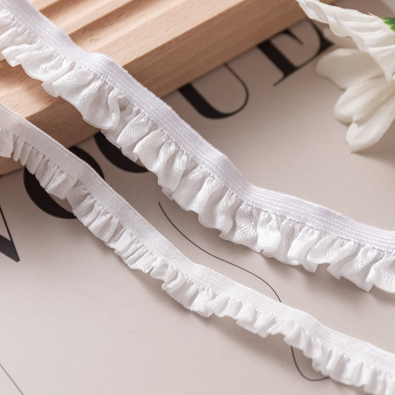 Manufacturer Supplies 1.0/1.5 Fungus with White Elastic Fungus Elastic Band Headband Headband Bracelet Decorative Lace Manufacturer Supplies 1.0/1.5 Fungus with White Elastic Fungus Elastic Band Headband Headband Bracelet Decorative Lace