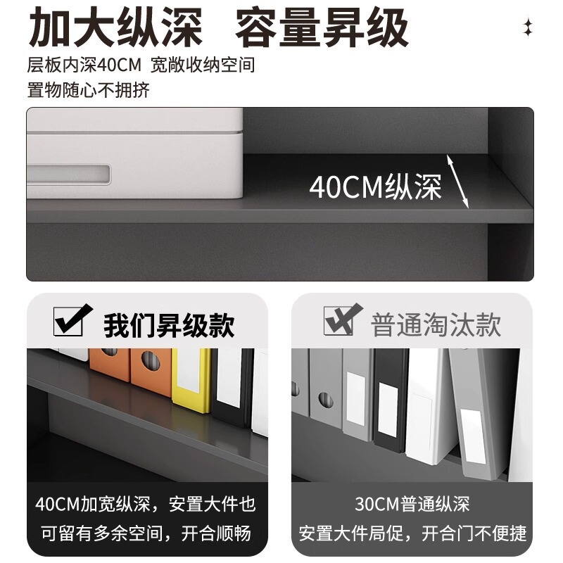 落地组合式资料柜‌办公室文件柜分层档案‌桌下储物柜带锁抽屉‌|undefined