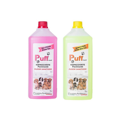 Puff Floor Cleaner Pet Dog Deodorizer Disinfectant Antibacterial Fragrance Cat Urine Odor Remover 1000ml