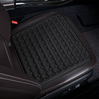 Summer seat cushion car gel seat cushion dual-use cold breathable seat cushion for home and car universal seat cushion for truck (Cool pad) - medium-black