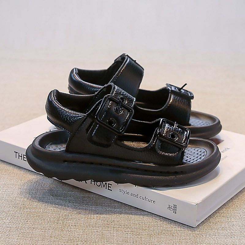 Sandalias para niños verano 2025 nuevas sandalias con punta abierta para niños zapatos de playa casuales de suela blanda para niñas sandalias para niños de mediana edad image 4