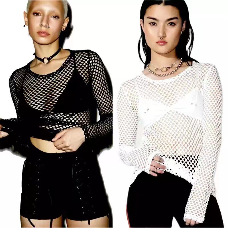 2022 cross-border foreign trade spring and summer Amazon AliExpress new mesh base shirt Women's factory outlet