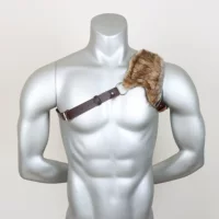 Трансграничные Амазонки Viking искусственный мех на одно плечо ногти Хэллоуин ролевые реквизит