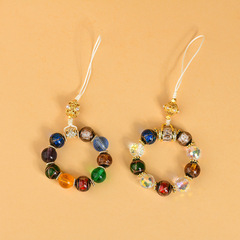 Bulk incense ash crystal multi-purpose phone keychain pendant for women, cultural and creative design, Buddhist beads prayer beads finger ring bag pendant decoration