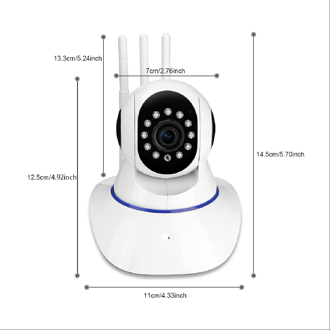 1080 HD panoramic home security camera with wide angle viewing two-way audio surveillance super camera 3