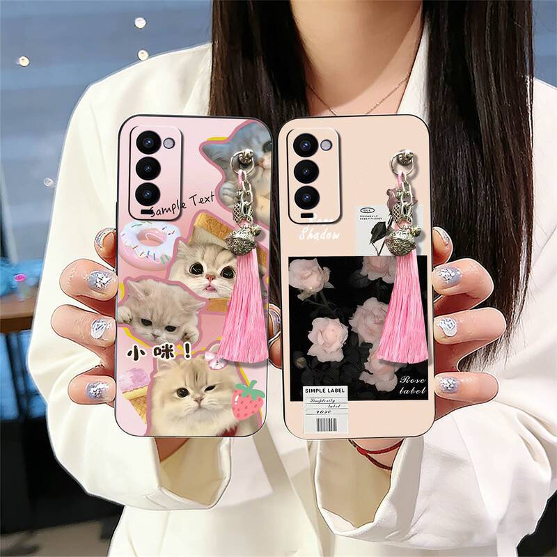 Suitable for Tecno phone cases, retro texture, cute liquid cooling, elegant and trendy new silicone cartoon bell Suitable for Tecno phone cases, retro texture, cute liquid cooling, elegant and trendy new silicone cartoon bell