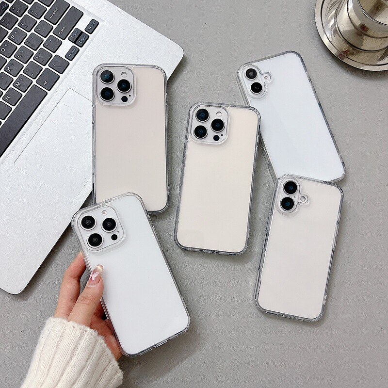 Suitable for Apple 16E Transparent IphoneSE4 Fine Hole/Large Hole Iphone15promax 2-in -1 Phone Case