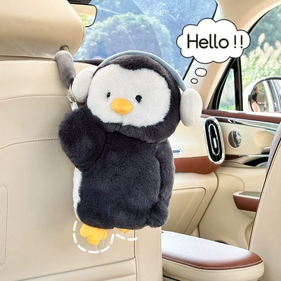 Car tissue box/set: Bag Cute Penguin Car