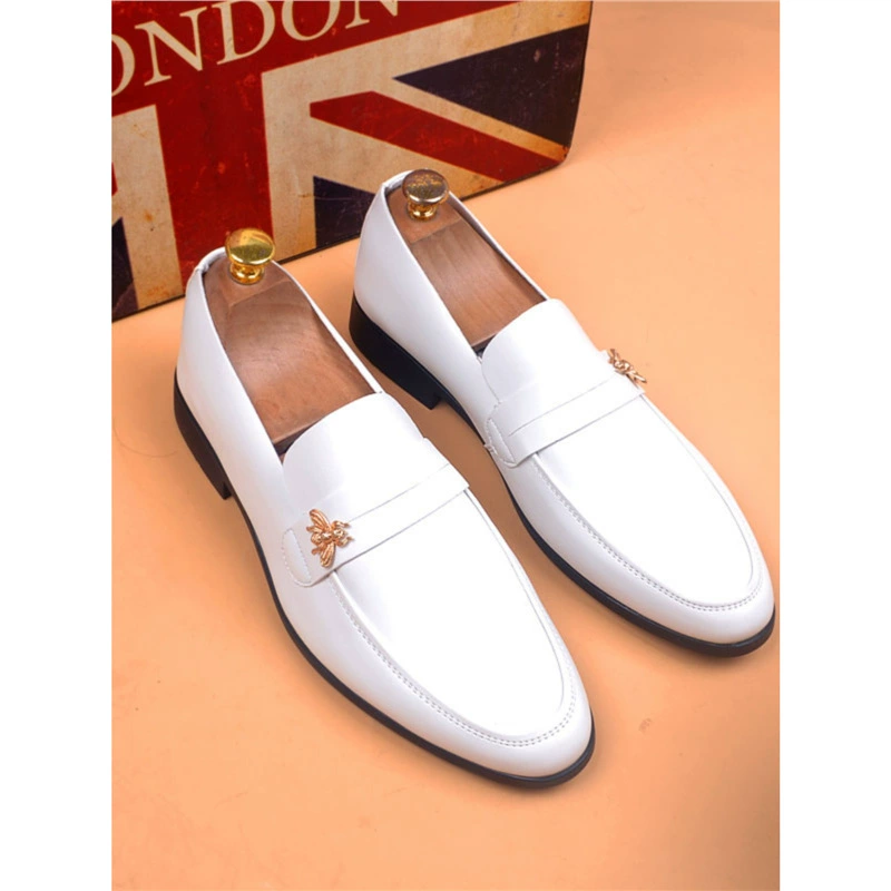 Летняя дышащая и удобная мягкая кожа Один педаль корейской тренда британской моды острый повседневная кожаная обувь рабочая обувь свадебная обувь