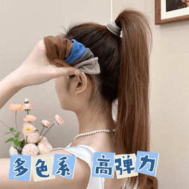 高马尾面膜发圈女2024新款高弹力耐用发绳扎头皮筋高级感头绳头饰