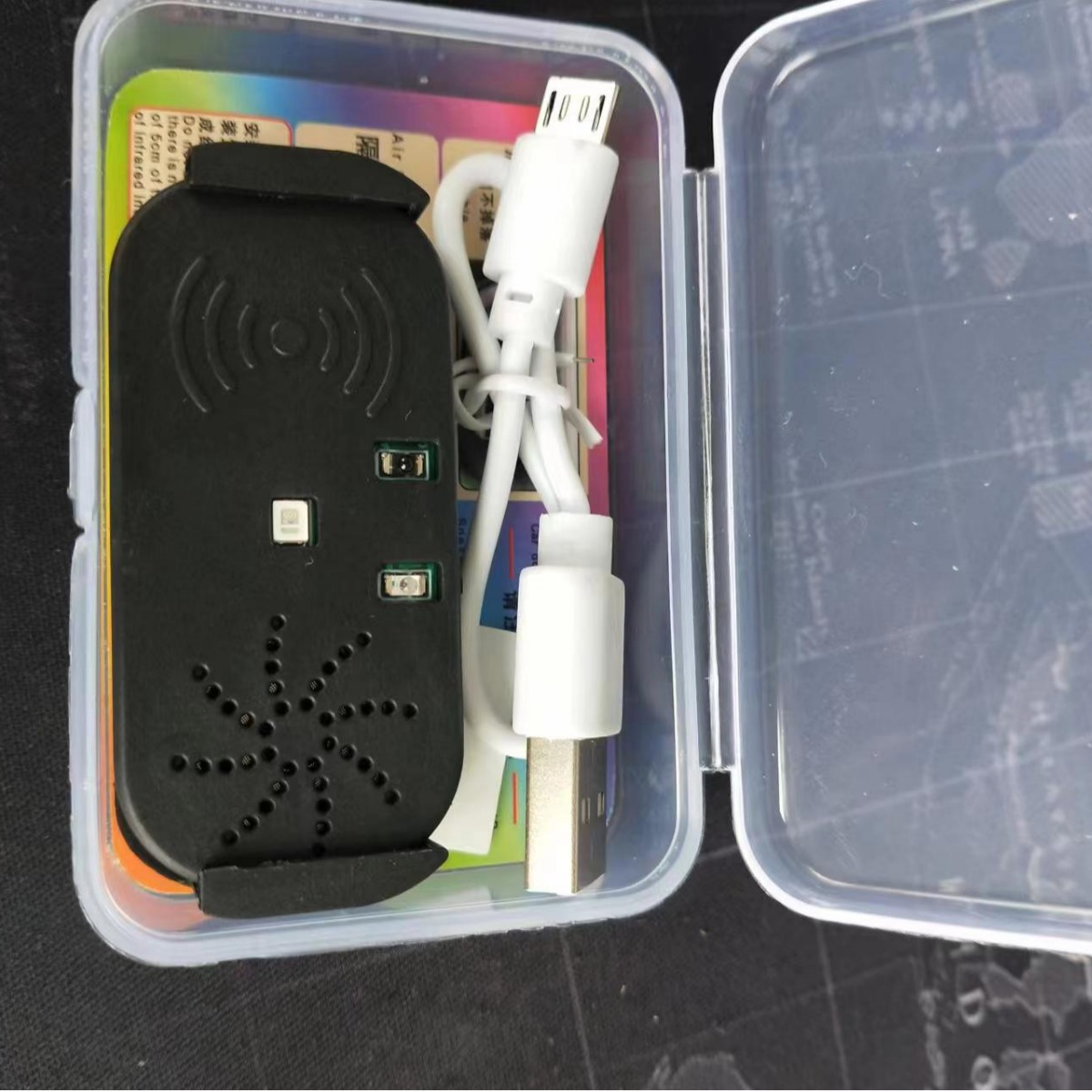 Alarda de puerta de automóvil Luz de advertencia LED Puerta automática anticolisión recordatorio de voz Luz de sensor inteligente Alerta anticolisión