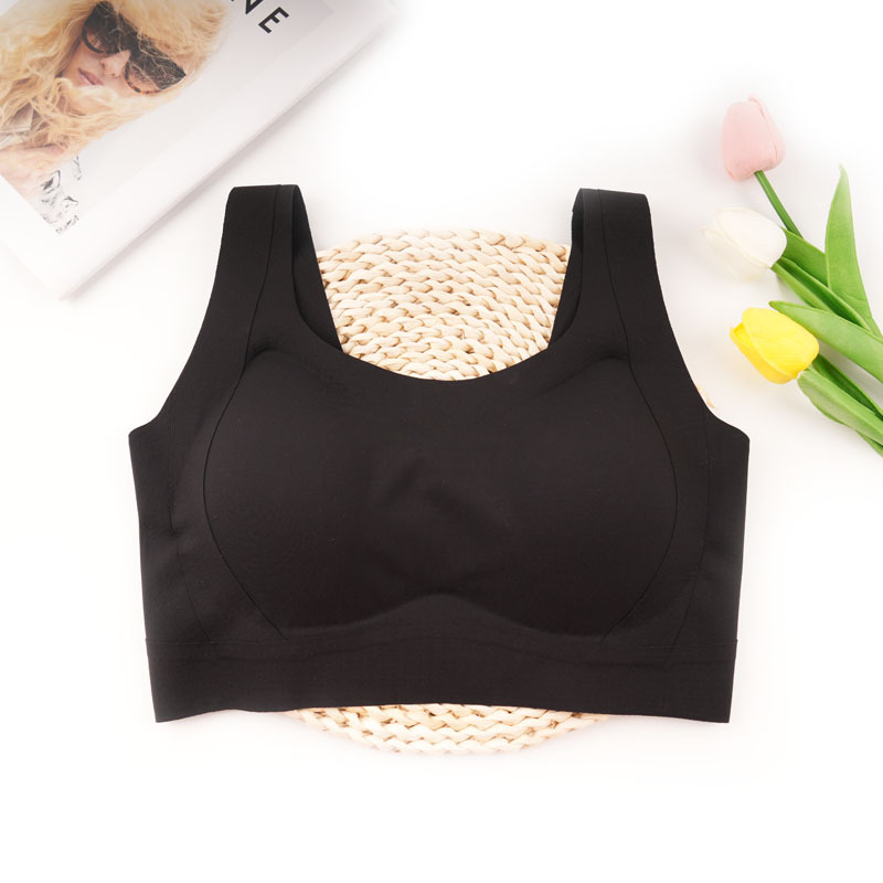 Sujetador Chendian, levantamiento, soporte, copa fija, sujetador de recolección sin costuras, ropa interior, tipo de ajuste de leche para mujer, transpirable y cómodo