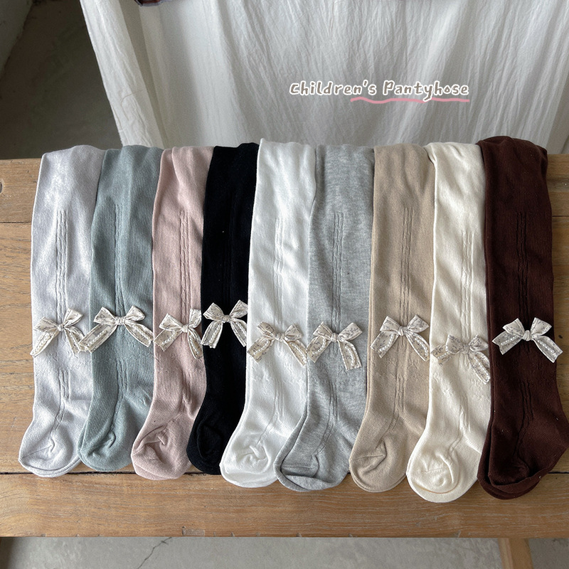 Children's tights with bow