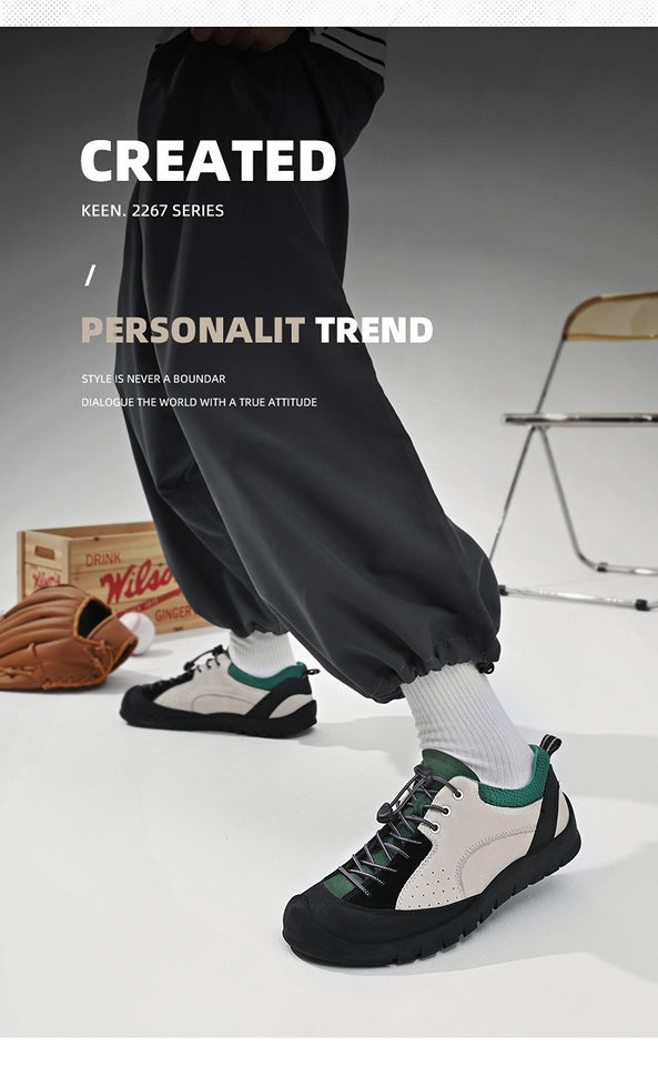 Giày sneaker nữ cổ thấp da lộn mờ phong cách retro đế dày buộc dây — 3679 kaki, 3679 màu hồng, 3679m Trắng và Xanh, 3679m màu trắng và xanh lá cây chi tiết 2