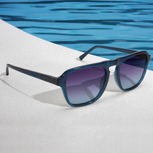 跨境太阳镜板材方框男开车防紫外线休闲风出游拍照遮阳偏光太阳镜