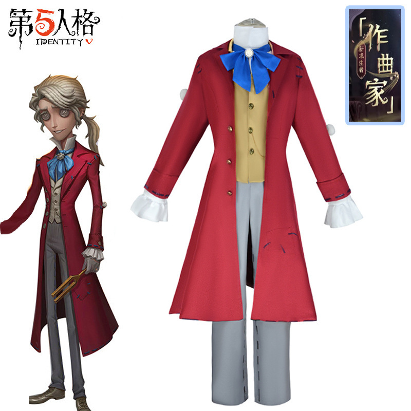 Fifth Personality Composer cos in stock cosplay Costume Original Skin Survivor Costume suit Full Windbreaker Game