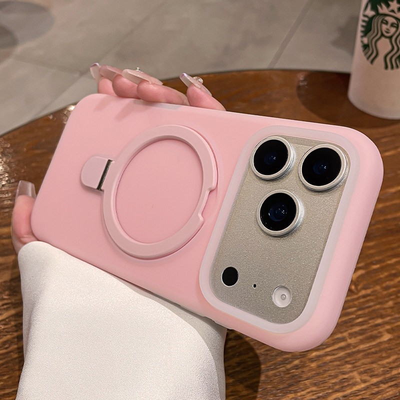 Nuevo iPhone17promax gelatina sensación de piel succión soporte caso de teléfono móvil para Apple 16 todo incluido caso